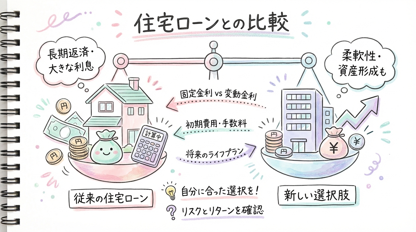 住宅ローンとの比較 グラレコ